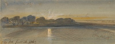 Zachód słońca nad Nilem autorstwa Edward Lear