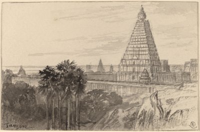 Tanjore, Indie autorstwa Edward Lear