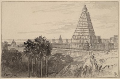 Tanjore, Indie autorstwa Edward Lear