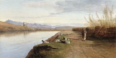 Kampania rzymska, 1860 autorstwa Edward Lear