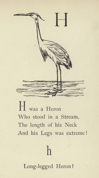 Litera H autorstwa Edward Lear