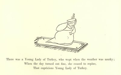 Była sobie Młoda Dama z Turcji, która płakała, gdy pogoda była mroczna autorstwa Edward Lear