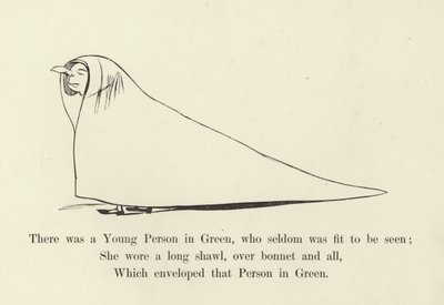 Była tam młoda osoba w zieleni, która rzadko nadawała się do zobaczenia autorstwa Edward Lear
