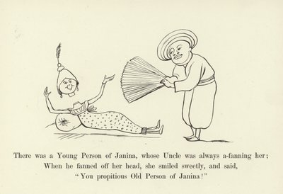 Była tam Młoda Osoba Janiny, której Wujek zawsze ją wachlował autorstwa Edward Lear