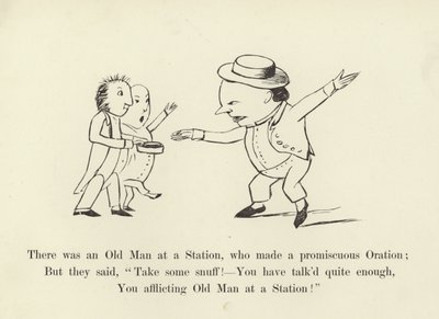 Na stacji był starzec, który wygłosił rozwiązłą orację autorstwa Edward Lear