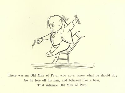 Był pewien starzec z Peru, który nigdy nie wiedział, co powinien zrobić autorstwa Edward Lear