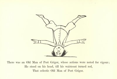 W Port Grigor mieszkał pewien starzec, którego czyny cechował wigor. autorstwa Edward Lear