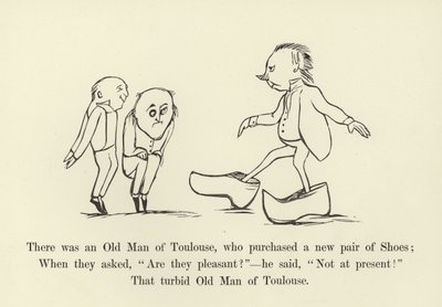 Był tam stary człowiek z Tuluzy, który kupił nową parę butów autorstwa Edward Lear