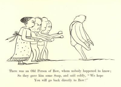 Był tam Stary Człowiek Łuku, którego nikt przypadkiem nie znał autorstwa Edward Lear
