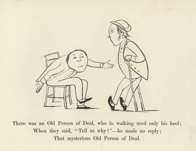 Był tam stary człowiek, który w chodzeniu używał tylko pięty autorstwa Edward Lear