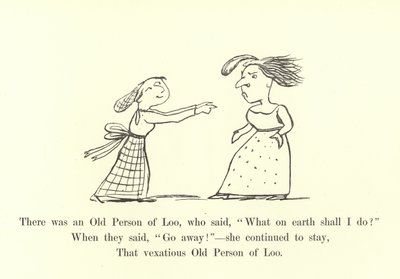Był tam stary człowiek z Loo, który powiedział: „Co ja mam zrobić?” autorstwa Edward Lear