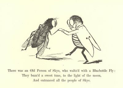 Był tam stary człowiek ze Skye, który tańczył walca z muchą bławatek autorstwa Edward Lear