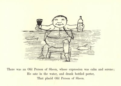 Była tam stara osoba z Sheen, której wyraz twarzy był spokojny i pogodny autorstwa Edward Lear