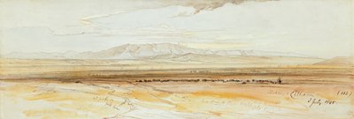 Dwa widoki Teb autorstwa Edward Lear