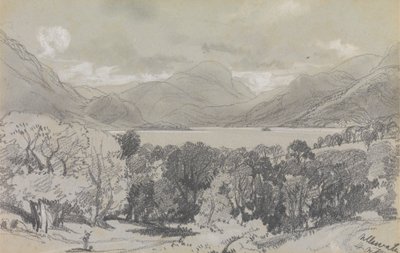 Ullswater, 14 października 1836 autorstwa Edward Lear