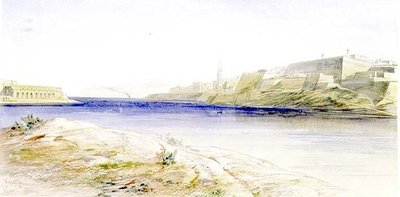 Valletta, Malta autorstwa Edward Lear