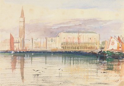 Wenecja, Pałac Dożów autorstwa Edward Lear