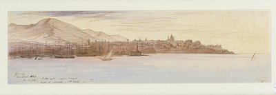 Widok Genui, 1864 autorstwa Edward Lear
