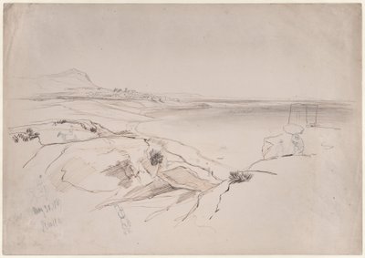 Widok na Sciaccę na Sycylii autorstwa Edward Lear
