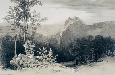 Widoki w Rzymie i okolicach: Civitella di Subiaco autorstwa Edward Lear