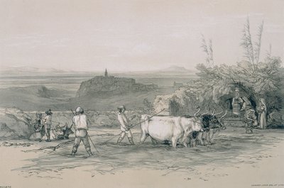 Widoki w Rzymie i okolicach: Roiate, miasto niedaleko Subiaco autorstwa Edward Lear