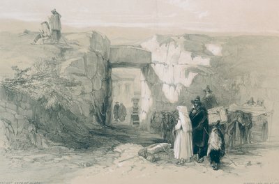 Widoki w Rzymie i okolicach: Starożytna cyklopowa brama Alatri autorstwa Edward Lear