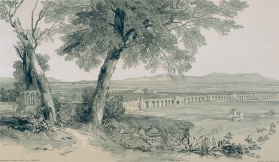 Widoki w Rzymie i okolicach: kampania i mury Rzymu zwrócone ku Albanie autorstwa Edward Lear