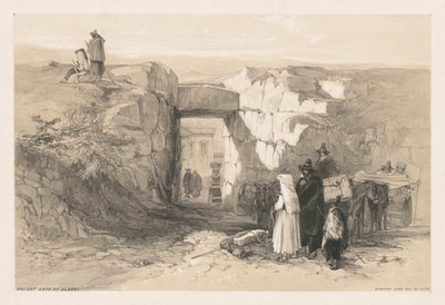 Widoki Rzymu i jego okolic: Starożytna Brama Alatri autorstwa Edward Lear