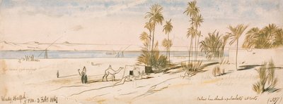 Wady Halfeh autorstwa Edward Lear