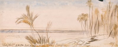 Wady Halfeh autorstwa Edward Lear