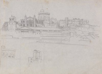 Zamek Windsor autorstwa Edward Lear