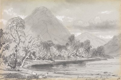 Yewbarrow, Wastwater, 16 września 1836 autorstwa Edward Lear