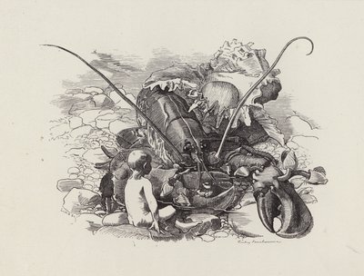 Ilustracja do The Water-Babies autorstwa Charlesa Kingsleya (grafika) autorstwa Edward Linley (after) Sambourne