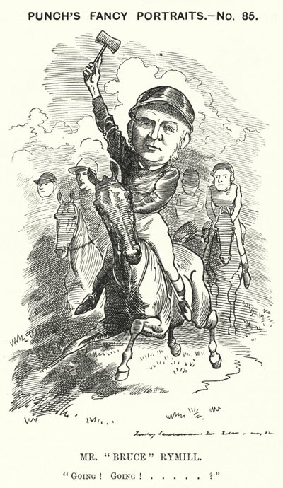 Karykatura ponczowa: Pan „Bruce” Rymill (grawerowanie) autorstwa Edward Linley (after) Sambourne