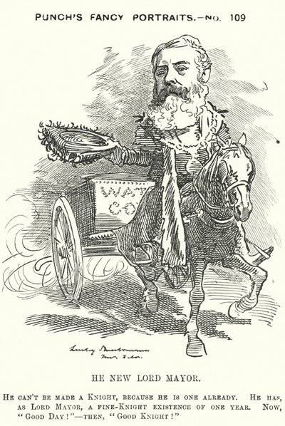 Karykatura ponczowa: Sir Robert Fowler autorstwa Edward Linley (after) Sambourne