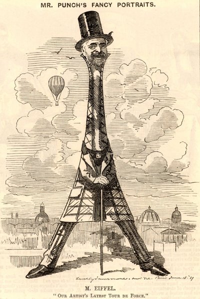 „” (Aleksandre) Gustave Eiffel (1832-1923) Francuski inżynier budownictwa lądowego autorstwa Edward Linley Sambourne