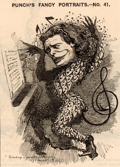 Anton Rubenstein (1829-1894) autorstwa Edward Linley Sambourne