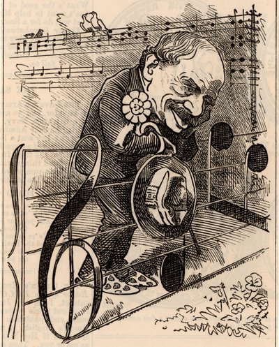 Karykatura Juliusza Benedykta autorstwa Edward Linley Sambourne
