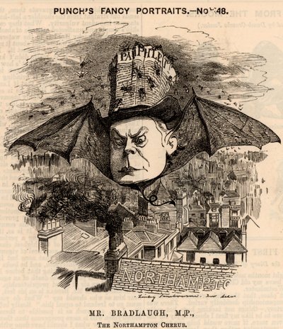 Charles Bradlaugh (1833-1891) autorstwa Edward Linley Sambourne