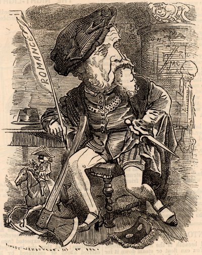 Harrison Ainsworth (1805-1882) autorstwa Edward Linley Sambourne