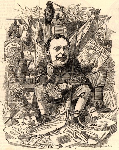 Portret Johna Holkera autorstwa Edward Linley Sambourne