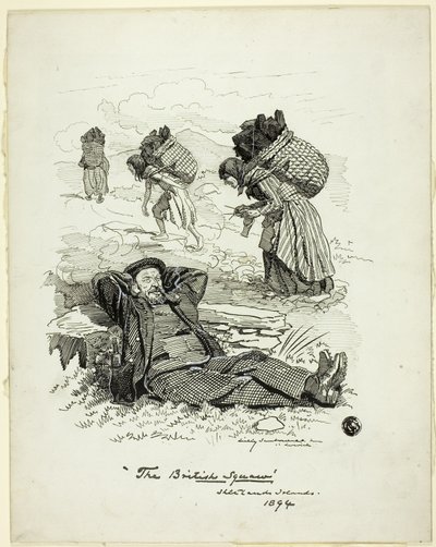Brytyjski Squaw, Wyspy Szetlandzkie autorstwa Edward Linley Sambourne