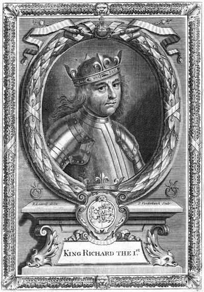 Ryszard I król Anglii. autorstwa Edward Lutterell