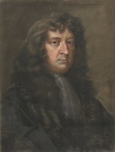 Samuel Butler (1612-80), autor Hudibras (pastel na papierze czerpanym) autorstwa Edward Lutterell