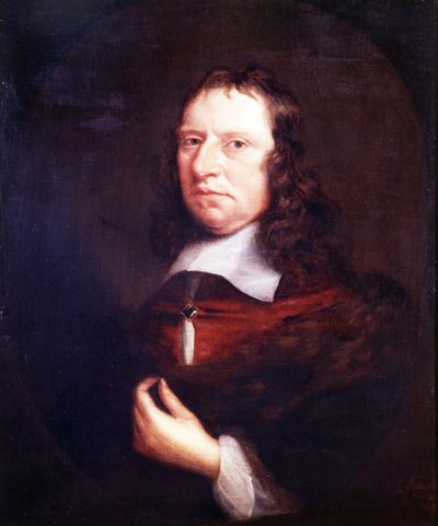 Portret dżentelmena, ok. 1655-58 (olej na płótnie) autorstwa Edward Mascall