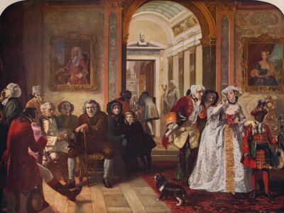 Dr Johnson w Przedpokoju Lorda Chesterfielda, 1748, c1915 autorstwa Edward Matthew Ward
