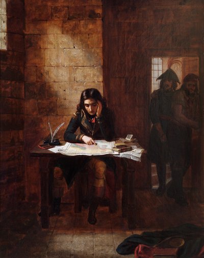 „Napoleon w więzieniu w Nicei w 1794 r.”, 1841 r. autorstwa Edward Matthew Ward
