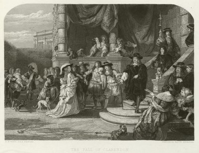 Upadek Clarendona autorstwa Edward Matthew after Ward