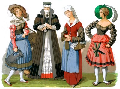 Stroje szwajcarskie, XV-XVI wiek 1849. autorstwa Edward May