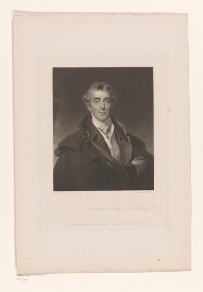 Portret van Arthura Wellesleya Feldmarszałek Jego Łaskawość Książę Wellington (tytuł na obiekcie) autorstwa Edward McInnes
